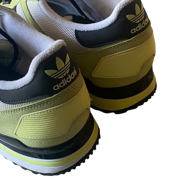 ADIDAS ZX 700 Low Profile Fluorescent Green Black White Sneaker Mens Size 12 ECU - Picture 9 of 12
